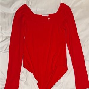 Mango Scarlet Long Sleeve Top